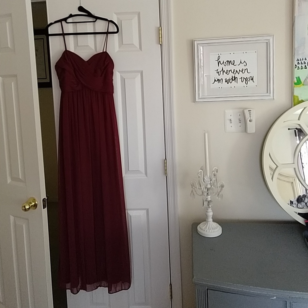 Davids Bridal Wine maxi dress